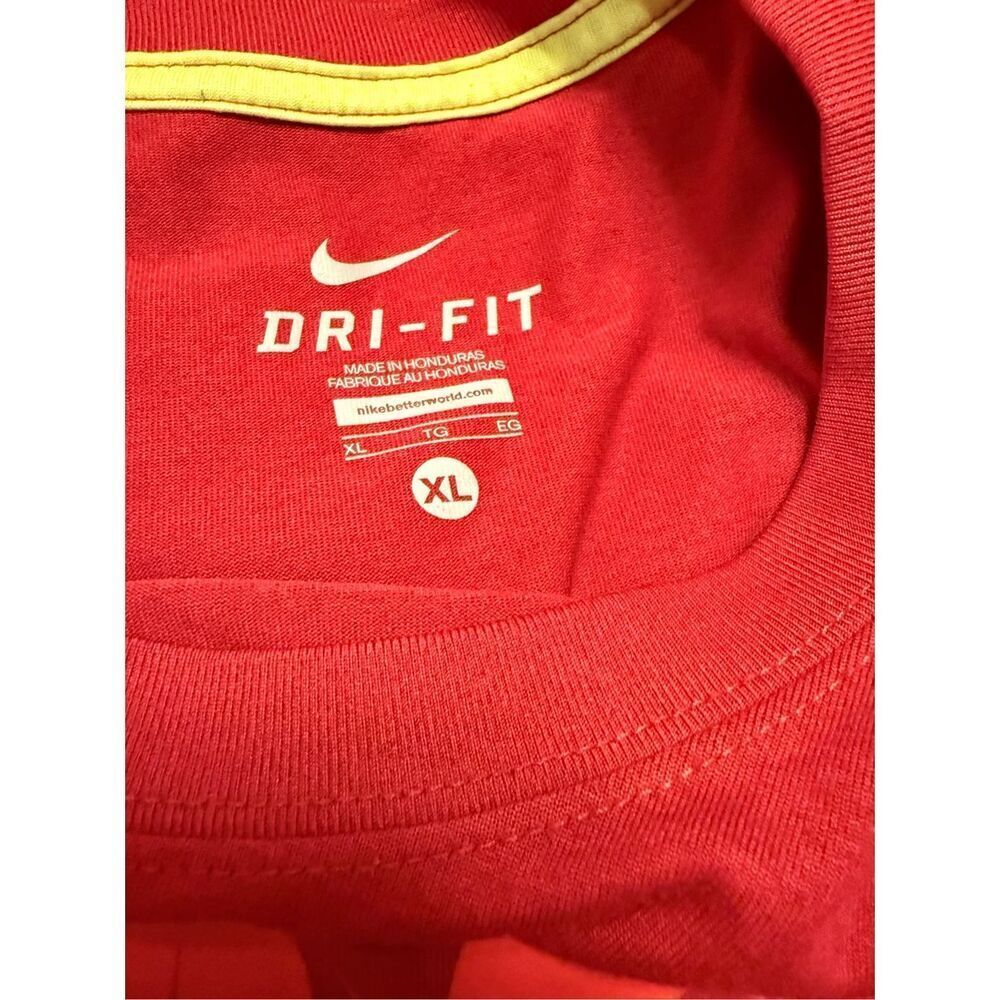 Nike Beast DRI-FIT T-Shirt XL Red Tennis Running Work-Out Swoosh - Picture 11 of 12